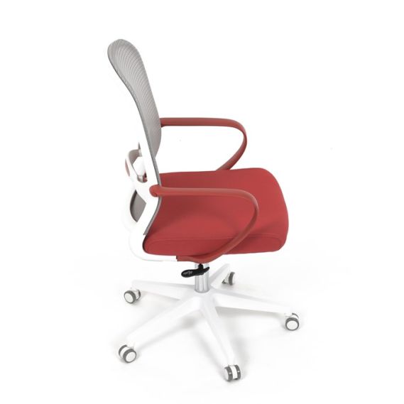 Kancelárska stolička, hojdací mechanizmus, červená látka, KA-S425 RED