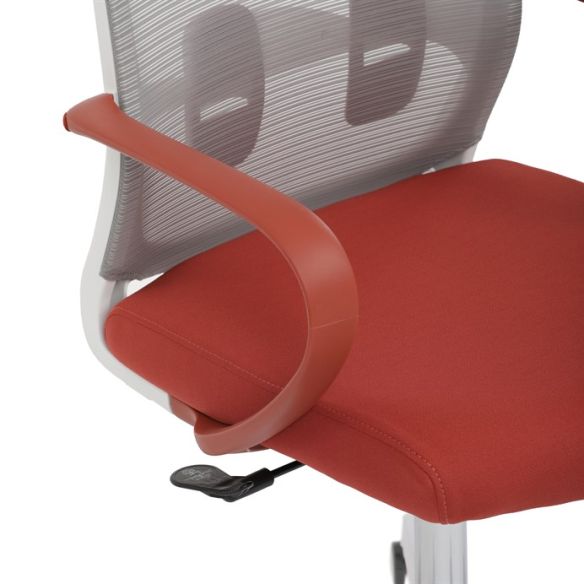 Kancelárska stolička, hojdací mechanizmus, červená látka, KA-S425 RED