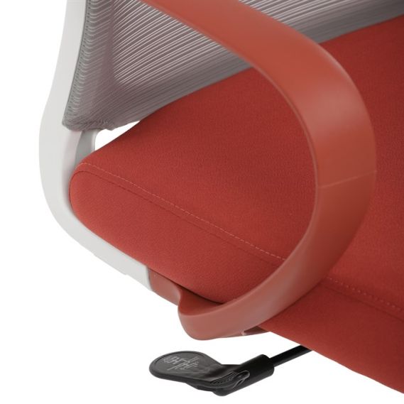 Kancelárska stolička, hojdací mechanizmus, červená látka, KA-S425 RED