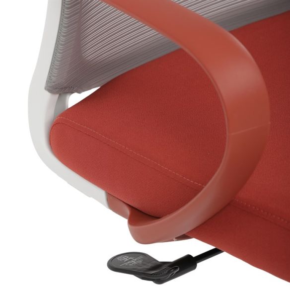 Kancelárska stolička, hojdací mechanizmus, červená látka, KA-S425 RED