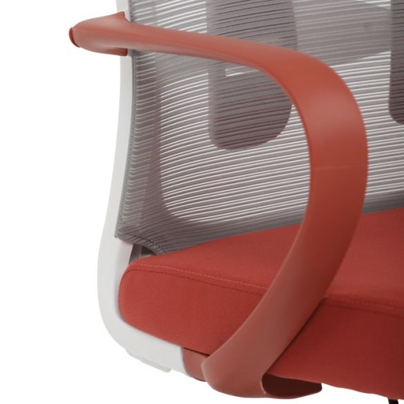 Kancelárska stolička, hojdací mechanizmus, červená látka, KA-S425 RED