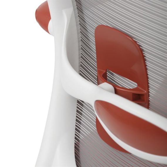 Kancelárska stolička, hojdací mechanizmus, červená látka, KA-S425 RED