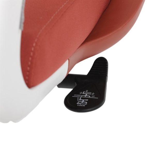 Kancelárska stolička, hojdací mechanizmus, červená látka, KA-S425 RED