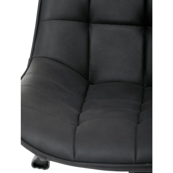 Pracovná stolička, výškovo nastaviteľná, čierna látka, KA-V3120 BK3