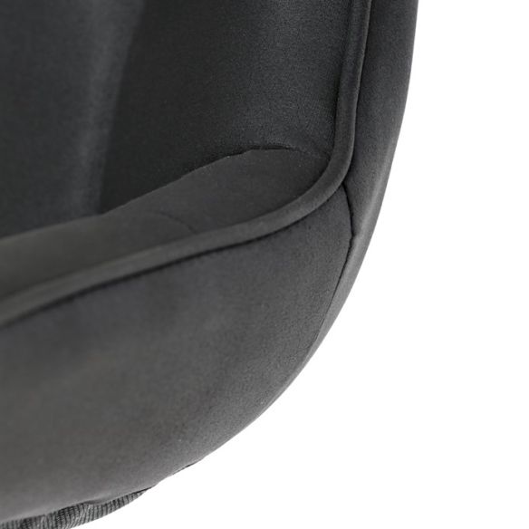 Pracovná stolička, výškovo nastaviteľná, čierna látka, KA-V3120 BK3