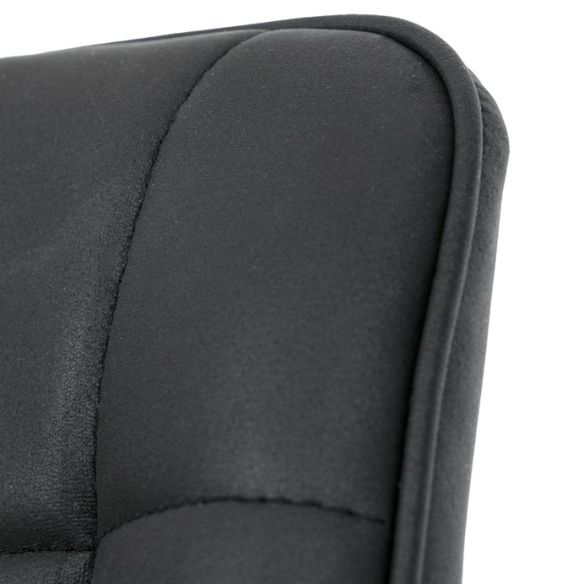 Pracovná stolička, výškovo nastaviteľná, čierna látka, KA-V3120 BK3