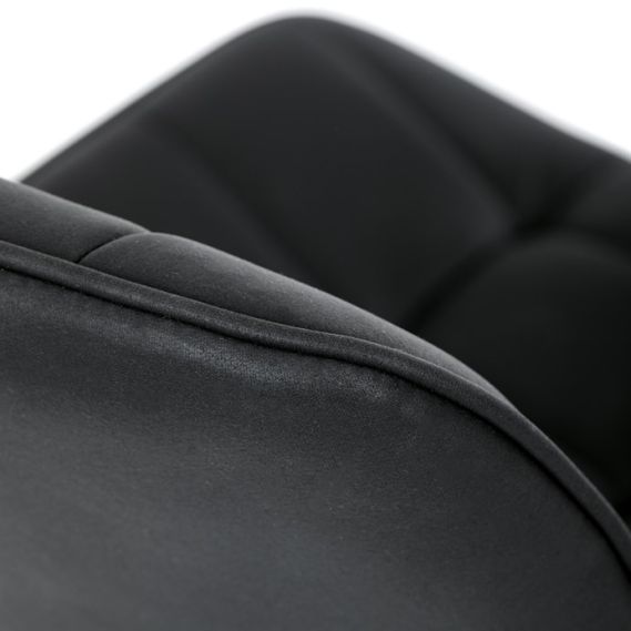 Pracovná stolička, výškovo nastaviteľná, čierna látka, KA-V3120 BK3