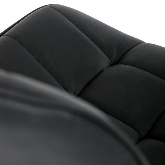 Pracovná stolička, výškovo nastaviteľná, čierna látka, KA-V3120 BK3