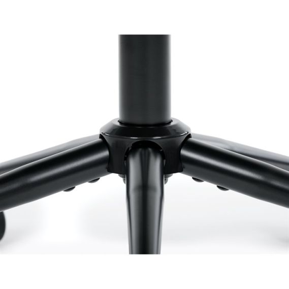 Pracovná stolička, výškovo nastaviteľná, čierna látka, KA-V3120 BK3