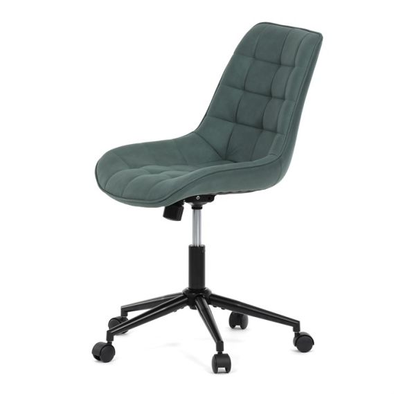 Pracovná stolička, výškovo nastaviteľná, zelená látka, KA-V3120 GRN3