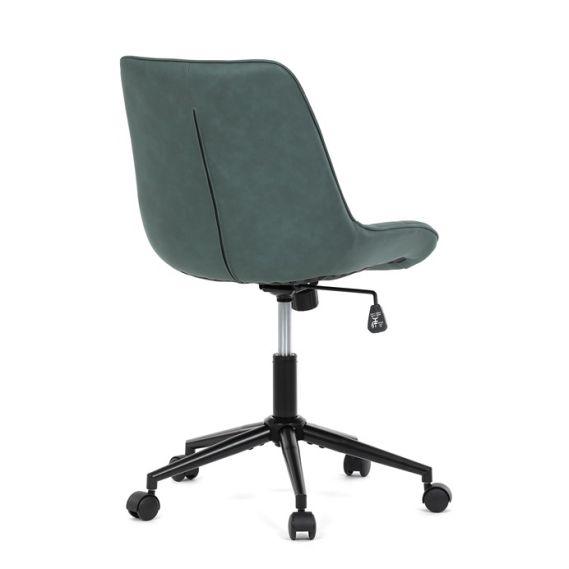 Pracovná stolička, výškovo nastaviteľná, zelená látka, KA-V3120 GRN3