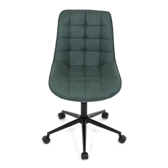 Pracovná stolička, výškovo nastaviteľná, zelená látka, KA-V3120 GRN3