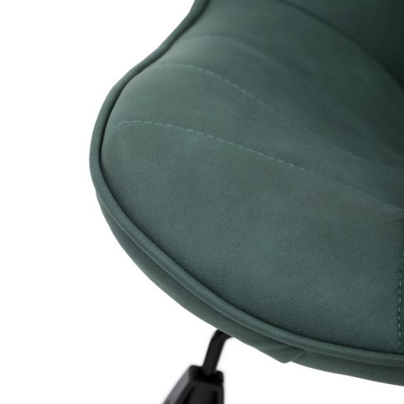 Pracovná stolička, výškovo nastaviteľná, zelená látka, KA-V3120 GRN3