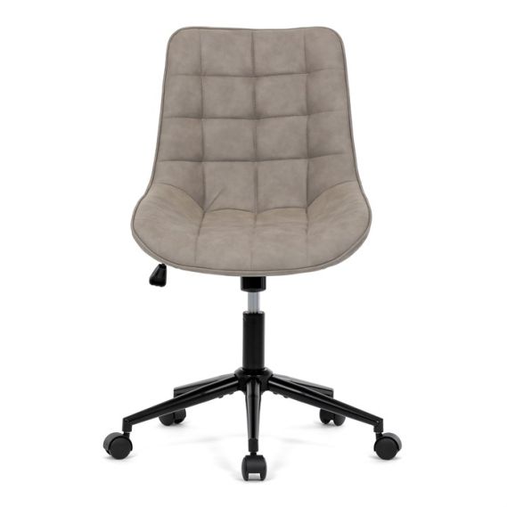 Pracovná stolička, výškovo nastaviteľná, béžová látka, KA-V3120 LAN3
