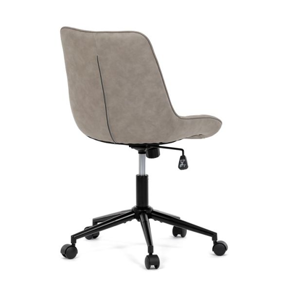 Pracovná stolička, výškovo nastaviteľná, béžová látka, KA-V3120 LAN3