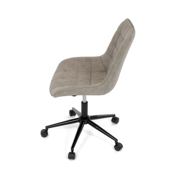 Pracovná stolička, výškovo nastaviteľná, béžová látka, KA-V3120 LAN3