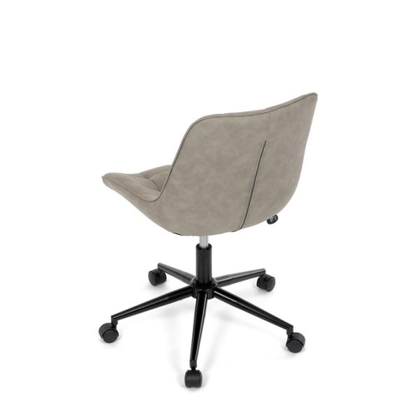 Pracovná stolička, výškovo nastaviteľná, béžová látka, KA-V3120 LAN3