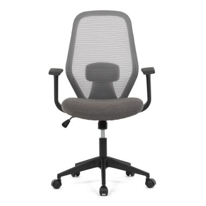 Kancelárska stolička, hojdací mechanizmus, šedá sieťovina, KA-V3149 GREY 2