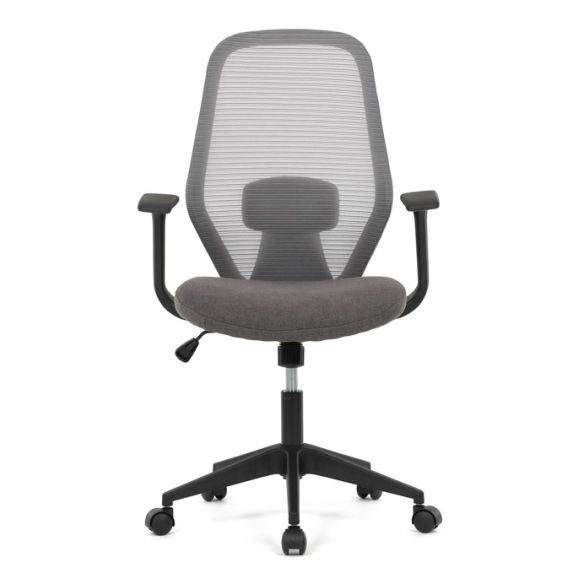 Kancelárska stolička, hojdací mechanizmus, šedá sieťovina, KA-V3149 GREY