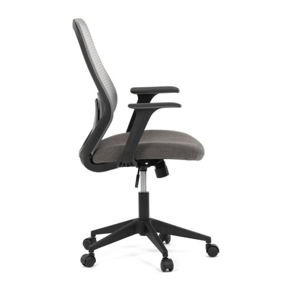 Kancelárska stolička, hojdací mechanizmus, šedá sieťovina, KA-V3149 GREY