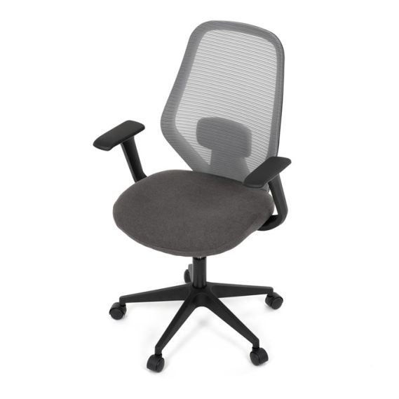 Kancelárska stolička, hojdací mechanizmus, šedá sieťovina, KA-V3149 GREY