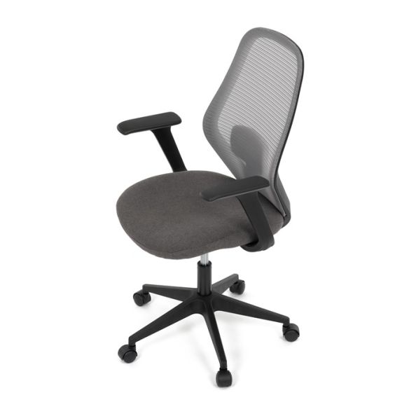 Kancelárska stolička, hojdací mechanizmus, šedá sieťovina, KA-V3149 GREY
