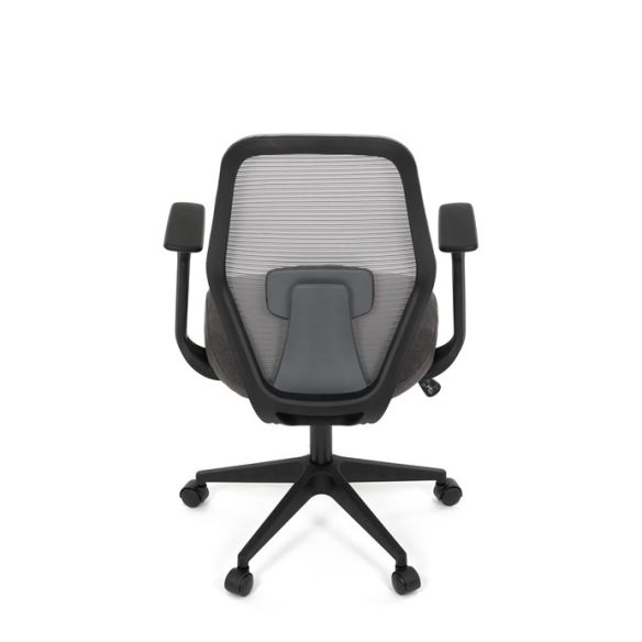 Kancelárska stolička, hojdací mechanizmus, šedá sieťovina, KA-V3149 GREY