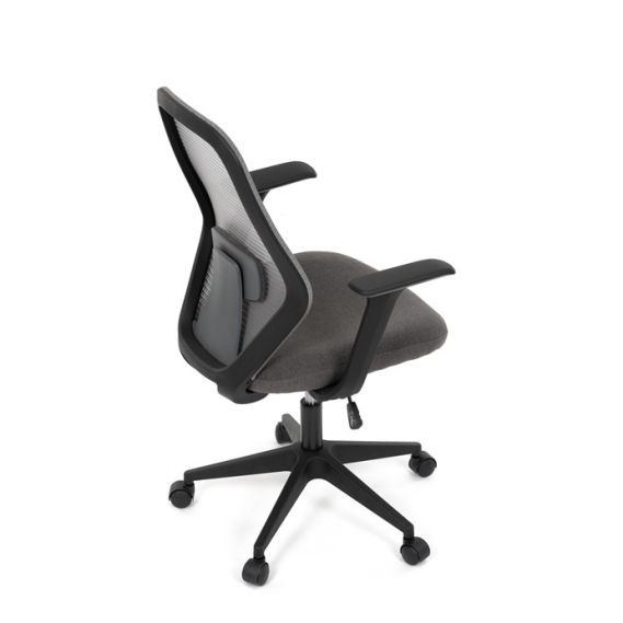 Kancelárska stolička, hojdací mechanizmus, šedá sieťovina, KA-V3149 GREY