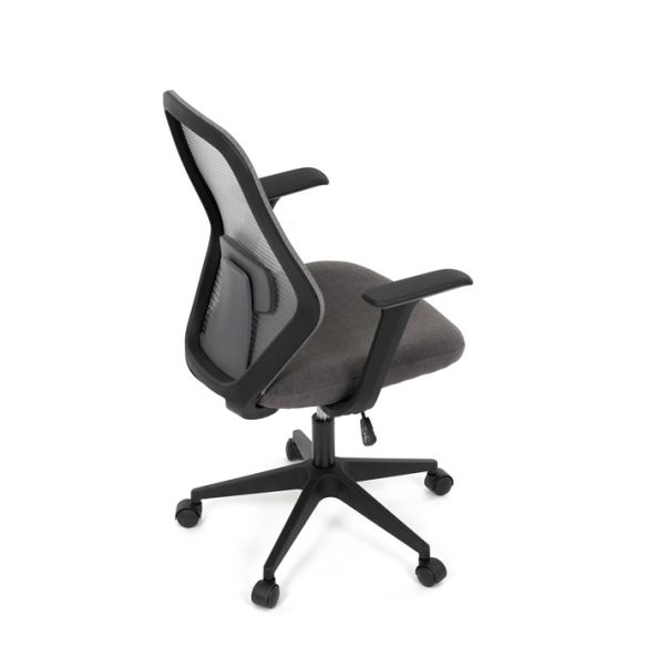 Kancelárska stolička, hojdací mechanizmus, šedá sieťovina, KA-V3149 GREY