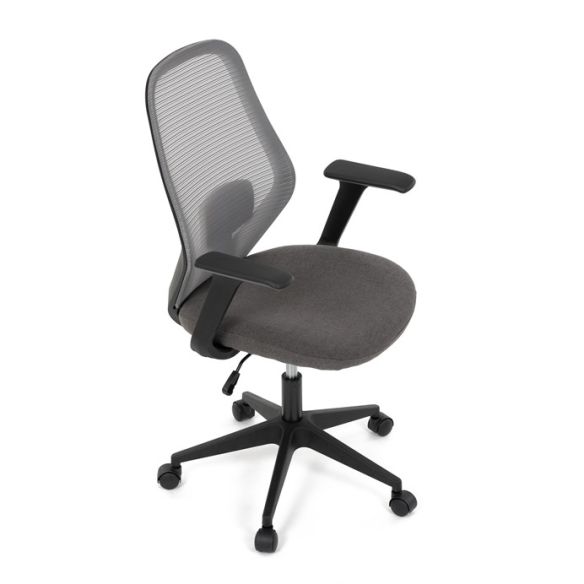 Kancelárska stolička, hojdací mechanizmus, šedá sieťovina, KA-V3149 GREY
