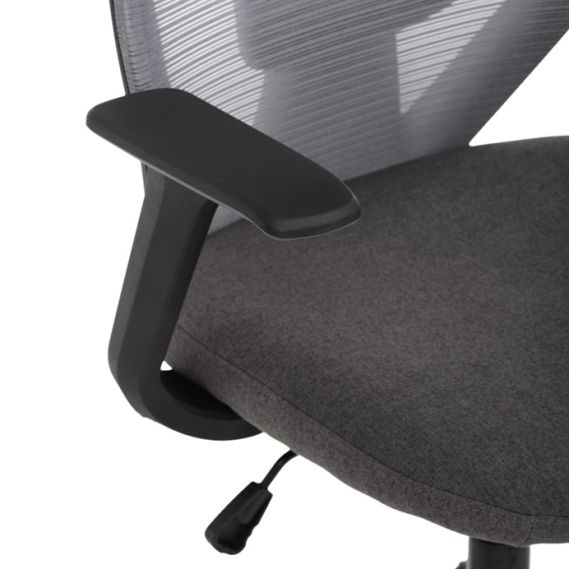 Kancelárska stolička, hojdací mechanizmus, šedá sieťovina, KA-V3149 GREY