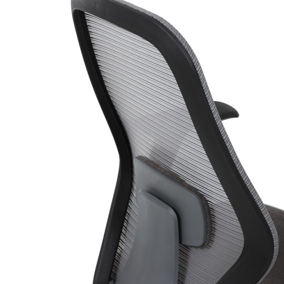 Kancelárska stolička, hojdací mechanizmus, šedá sieťovina, KA-V3149 GREY