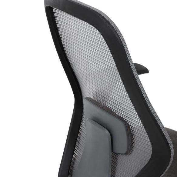 Kancelárska stolička, hojdací mechanizmus, šedá sieťovina, KA-V3149 GREY