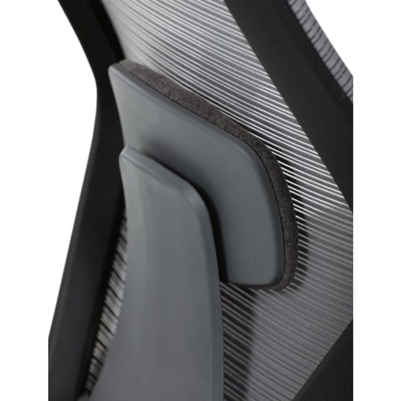 Kancelárska stolička, hojdací mechanizmus, šedá sieťovina, KA-V3149 GREY