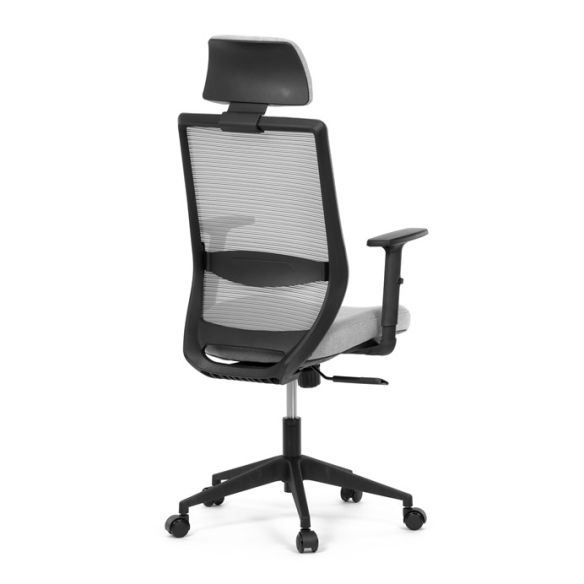 Kancelárska stolička, synchrónny mechanizmus, sivá sieťovina, KA-V3329 GREY