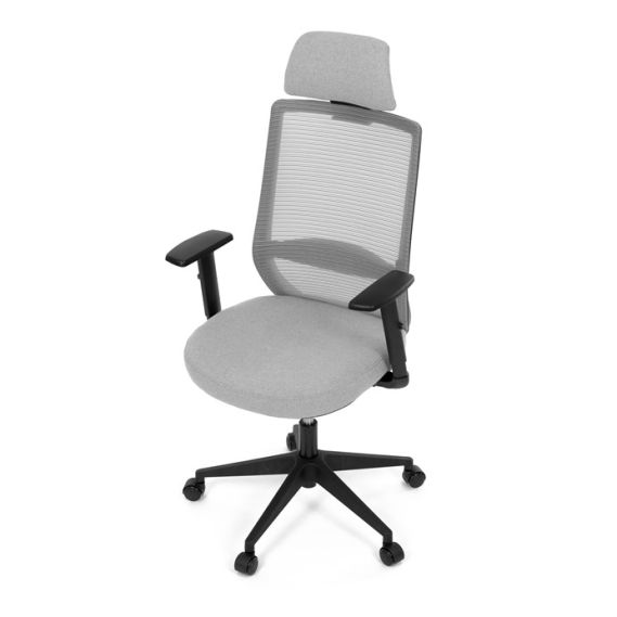 Kancelárska stolička, synchrónny mechanizmus, sivá sieťovina, KA-V3329 GREY