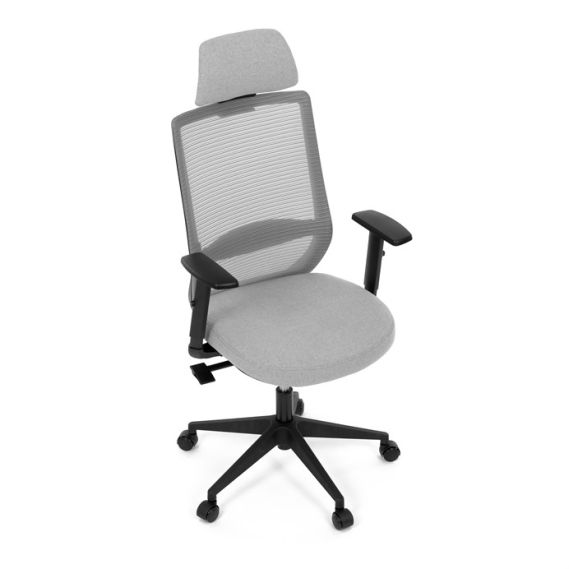 Kancelárska stolička, synchrónny mechanizmus, sivá sieťovina, KA-V3329 GREY