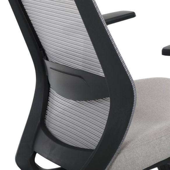 Kancelárska stolička, synchrónny mechanizmus, sivá sieťovina, KA-V3329 GREY