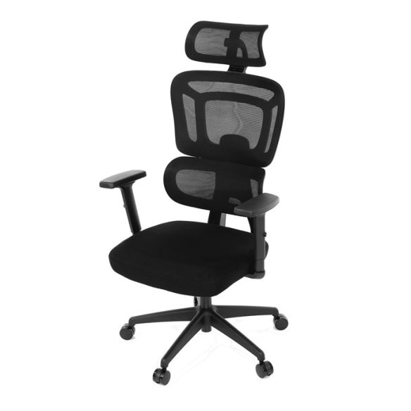 Kancelárska stolička, synchrónny mechanizmus, čierna sieťovina, KA-Y358 BK