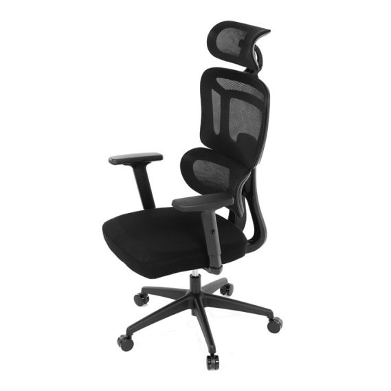 Kancelárska stolička, synchrónny mechanizmus, čierna sieťovina, KA-Y358 BK