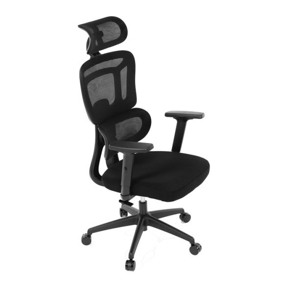 Kancelárska stolička, synchrónny mechanizmus, čierna sieťovina, KA-Y358 BK