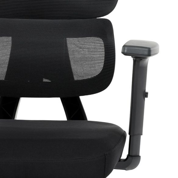 Kancelárska stolička, synchrónny mechanizmus, čierna sieťovina, KA-Y358 BK