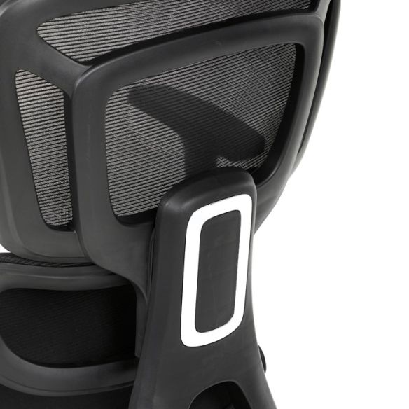 Kancelárska stolička, synchrónny mechanizmus, čierna sieťovina, KA-Y358 BK