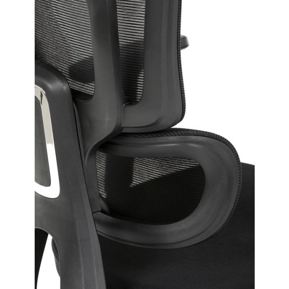 Kancelárska stolička, synchrónny mechanizmus, čierna sieťovina, KA-Y358 BK