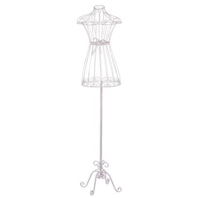 Stojan na oblečení - panna. Kovová interiérová dekorace.