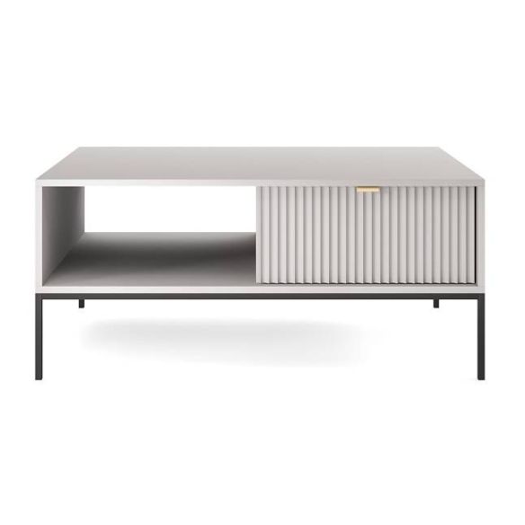 Luxusný konferenčný stolík NOVA L104, čierna/sivá