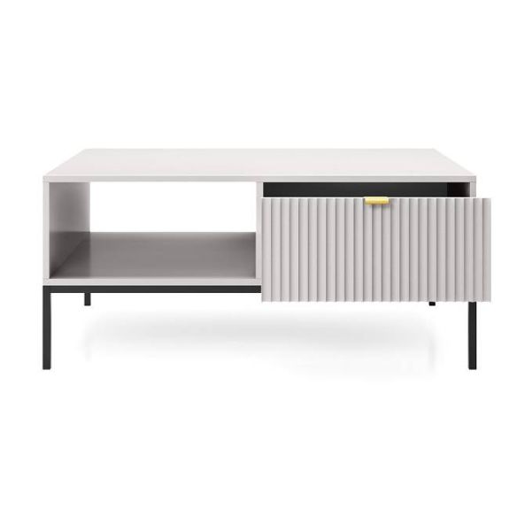 Luxusný konferenčný stolík NOVA L104, čierna/sivá