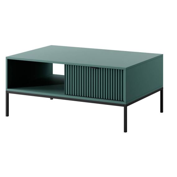 Luxusný konferenčný stolík NOVA L104, čierna/labrador