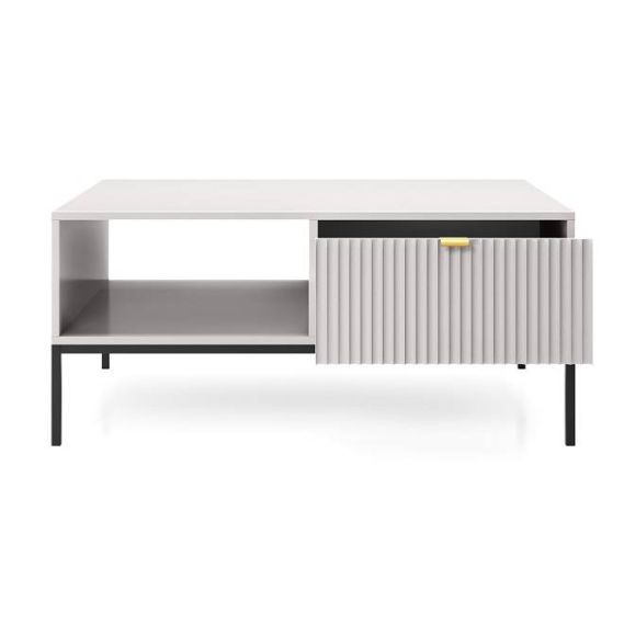 Luxusný konferenčný stolík NOVA L104, čierna/labrador