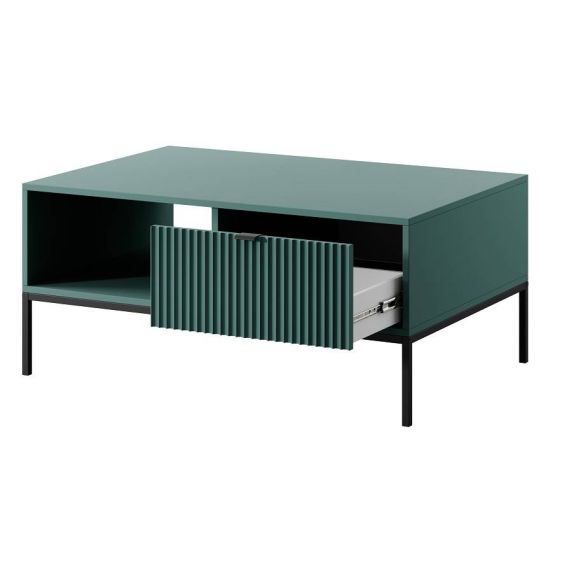 Luxusný konferenčný stolík NOVA L104, čierna/labrador